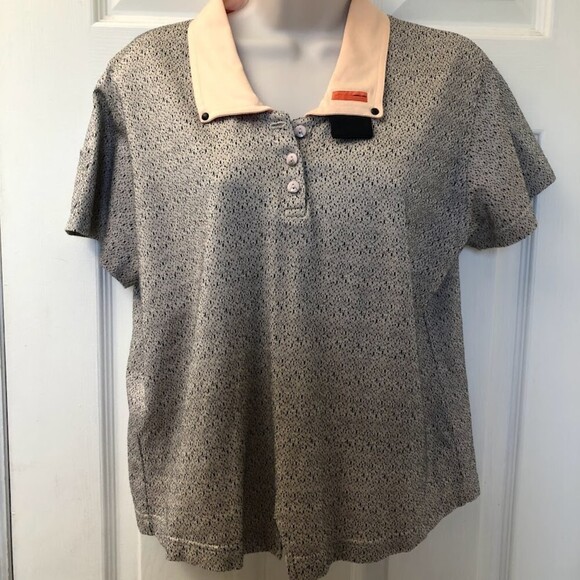 Vintage JAMIE SADOCK Women's Set of 2 Golf Knit Athletic Tops Medium Gray Green - Picture 9 of 12